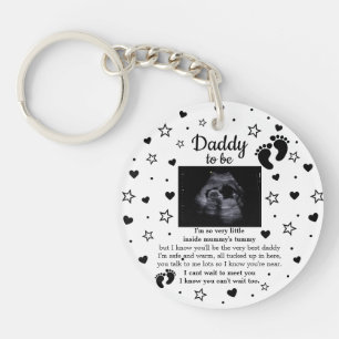 Schattigee oprechte papa om Baby Keepsake te zijn Sleutelhanger