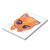 Schattigee Oranje kat Notitieblok (Gedraaid)