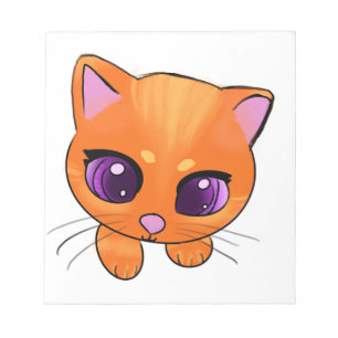 Schattigee Oranje kat Notitieblok