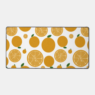 Schattigee Oranje Patroon Desk matten
