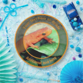 Schattigee Oranje Salamander Natuur Personalised P Papieren Bordje (Feest)