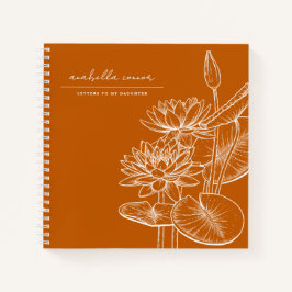 Schattigee Ornage Brieven aan Mijn Dochtergeheugen Notitieboek