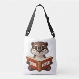 Schattigee Otter Book Lover Crossbody Tas