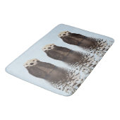 Schattigee Otter Gezicht Natuur Foto Badmat (Gekanteld)