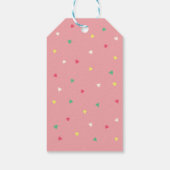 Schattigee Otter in Kersttrui Vakantie Cadeaulabel (Achterkant)