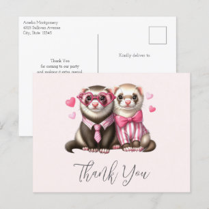 Schattigee otter paar in de liefde dank u briefkaart