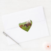 SCHATTIGEE PAARDENVEULENS HART STICKER (Envelop)