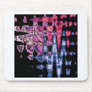  Schattigee Paarse, Asgrijs en Zwarte Waterverf Muismat