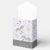 Schattigee Paarse Baby Bats Halloween & Herfst Bedankdoosjes (Geopend)