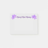 Schattigee Paarse Bloemen Mama's White Post Het No Post-it® Notes (Voorkant)