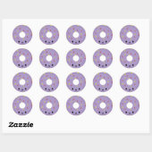 Schattigee Paarse Donut Sticker (Vel)