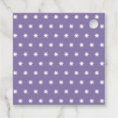 Schattigee Paarse en Roze Eenhoorn Verjaardag Beda Bedankjes Labels (Achterkant)