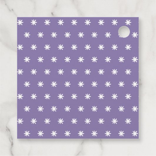 Schattigee Paarse en Roze Eenhoorn Verjaardag Beda Bedankjes Labels (Achterkant)