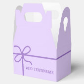 Schattigee Paarse gewoonte Bedankdoosjes (Geopend)