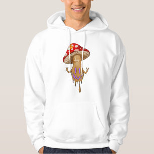 Schattigee Paarse Mushroom Hooded Sweatshirt