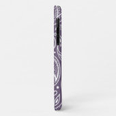 Schattigee Paarse Paisley Pattern Case-Mate iPhone Case (Achterkant/links)