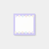 Schattigee Paarse pastelbloemen Post-it® Notes (Voorkant)