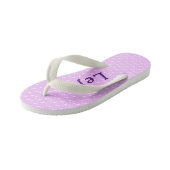 Schattigee Paarse Patterned Kinder Teenslippers (Schuin)