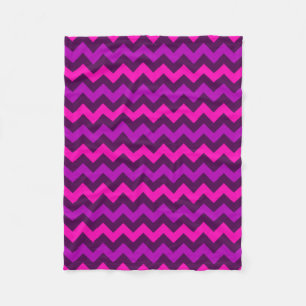 Schattigee Paarse Roze Chevrons Kleine Fleece Deke