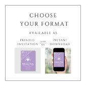 Schattigee Paarse Spider Halloween Party Kaart