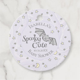Schattigee Paarse Spooky Schattigee oktober Baby s Bedankjes Labels