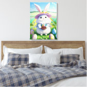 Schattigee paashaas 01 canvas afdruk (Insitu (Slaapkamer))