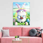 Schattigee paashaas 01 canvas afdruk (Insitu (Woonkamer))