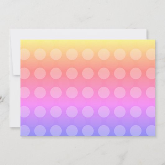 Schattigee paashaas en eitjes feestuitnodiging kaart (Achterkant)