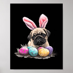 Schattigee paashondje paashondje Happy Easter Poster