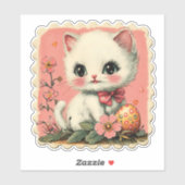 Schattigee paaskat Sticker (Vel)