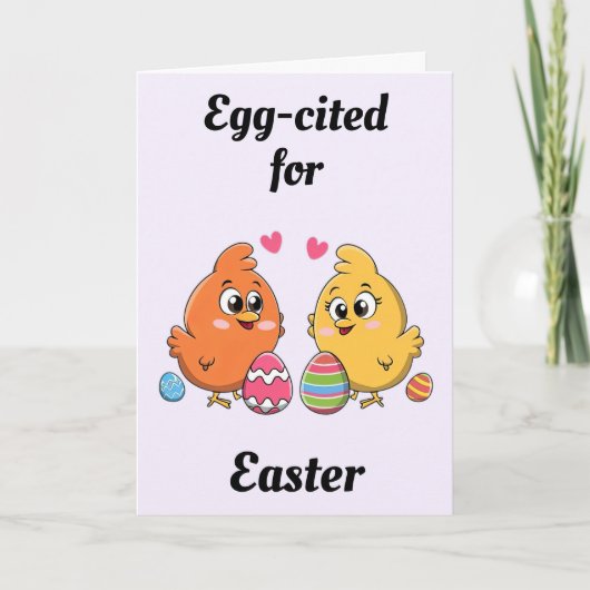 Schattigee paaskippen kaart (Voorkant)