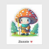 Schattigee paddenstoel sticker pack (Vel)