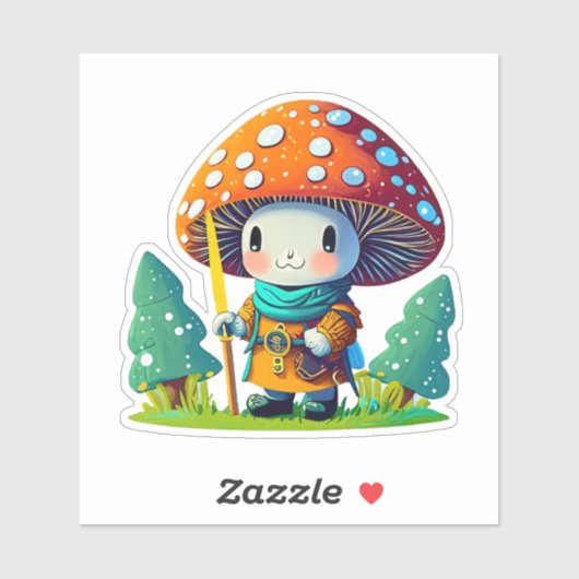 Schattigee paddenstoel sticker pack (Vel)