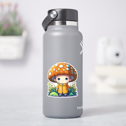 Schattigee paddenstoel sticker pack (HydroFlask)