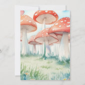 Schattigee paddenstoel Tales Birthday Kaart (Achterkant)