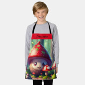 Schattigee paddenstoelen in het bos - aangepaste k schort (Gedragen)