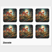 Schattigee paddenstoelen sticker (Vel)