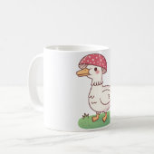 Schattigee paddenstoeleneend koffiemok (Voorkant links)