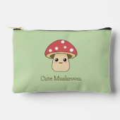 Schattigee paddestoel zipped pouch etui (Voorkant)