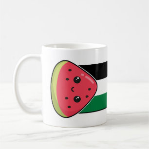 Schattigee Palestijnse vlag met watermeloenvrij Pa Koffiemok