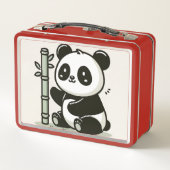 Schattigee Panda Bamboe kunst (Achterkant)