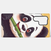 Schattigee Panda Bamboo Hoesje – Speelse Samsung H Samsung Galaxy Hoesje (Achterkant horizontaal)