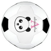 Schattigee Panda Beer Custom Monogram – Gepersonal Voetbal (Gedraaid)