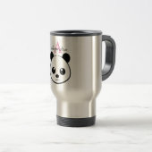 Schattigee panda beer custom Monogram Reisbeker (Voorkant rechts)
