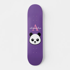 Schattigee Panda Beer Custom Monogram Skateboard