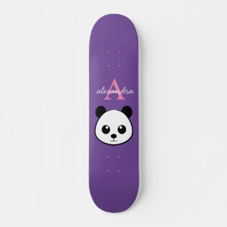 Schattigee Panda Beer Custom Monogram Skateboard