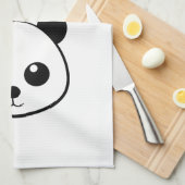 Schattigee panda beer custom Monogram Theedoek (Quarter Fold)