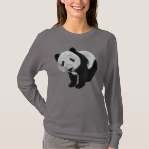 SCHATTIGEE PANDA BEER DAMES T-SHIRTS