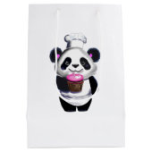 Schattigee Panda Beer geschenktas Medium Cadeauzakje (Achterkant)