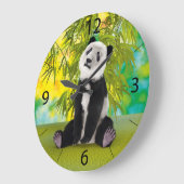 Schattigee Panda Beer Kawaii Dierenvriend Perfect  Grote Klok (Hoek)